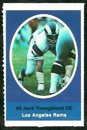 1972 Sunoco Stamps      301     Jack Youngblood RC